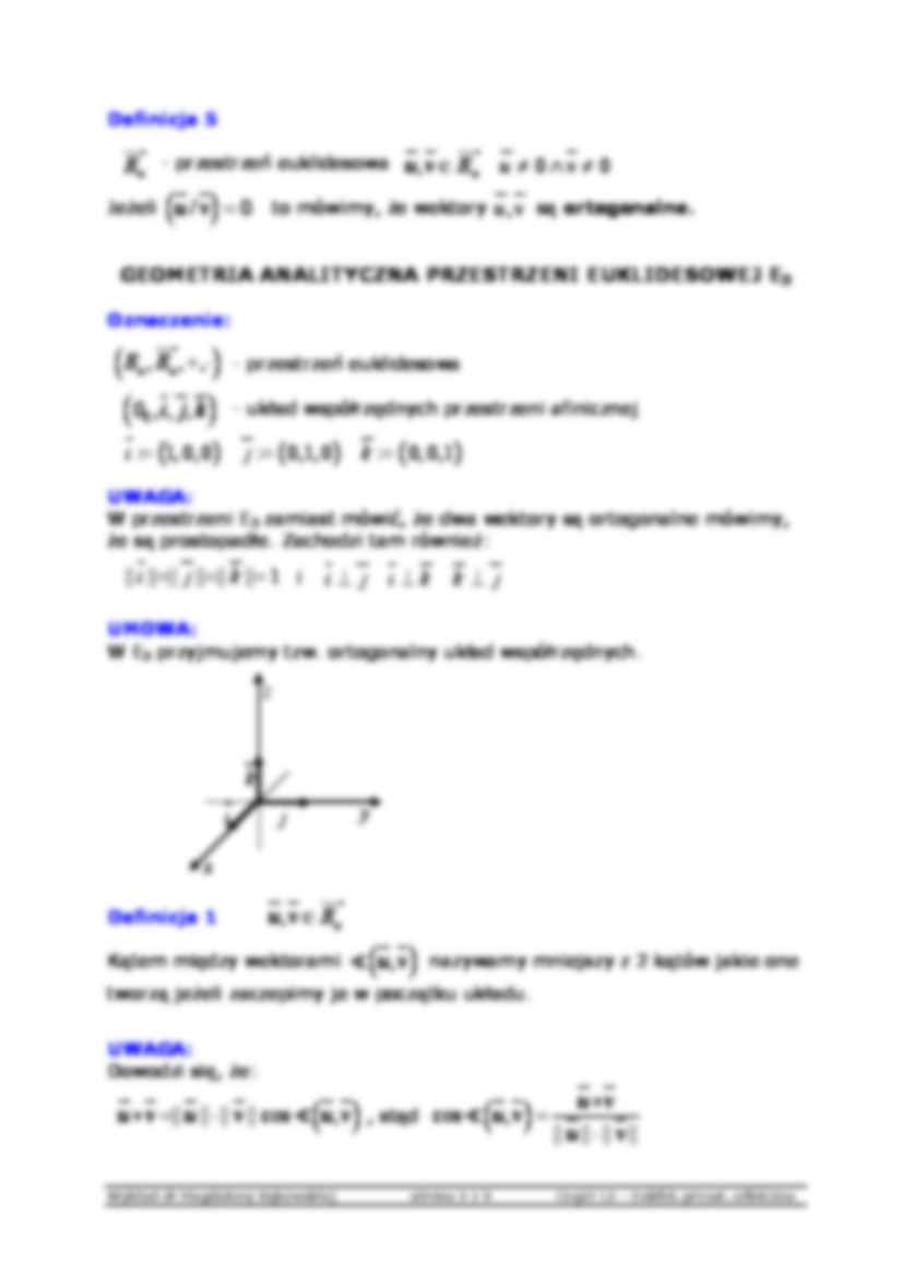 Euklidesowa przestrzeń wektorowa - strona 2