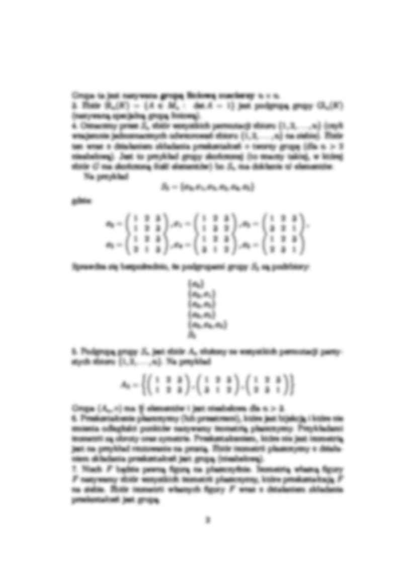 Algebra - wykład : grupy - strona 2