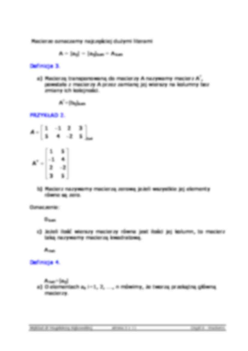 Macierze 1 - algebra - strona 2