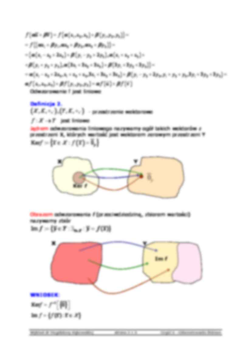 Odwzorowania liniowe - algebra - strona 2