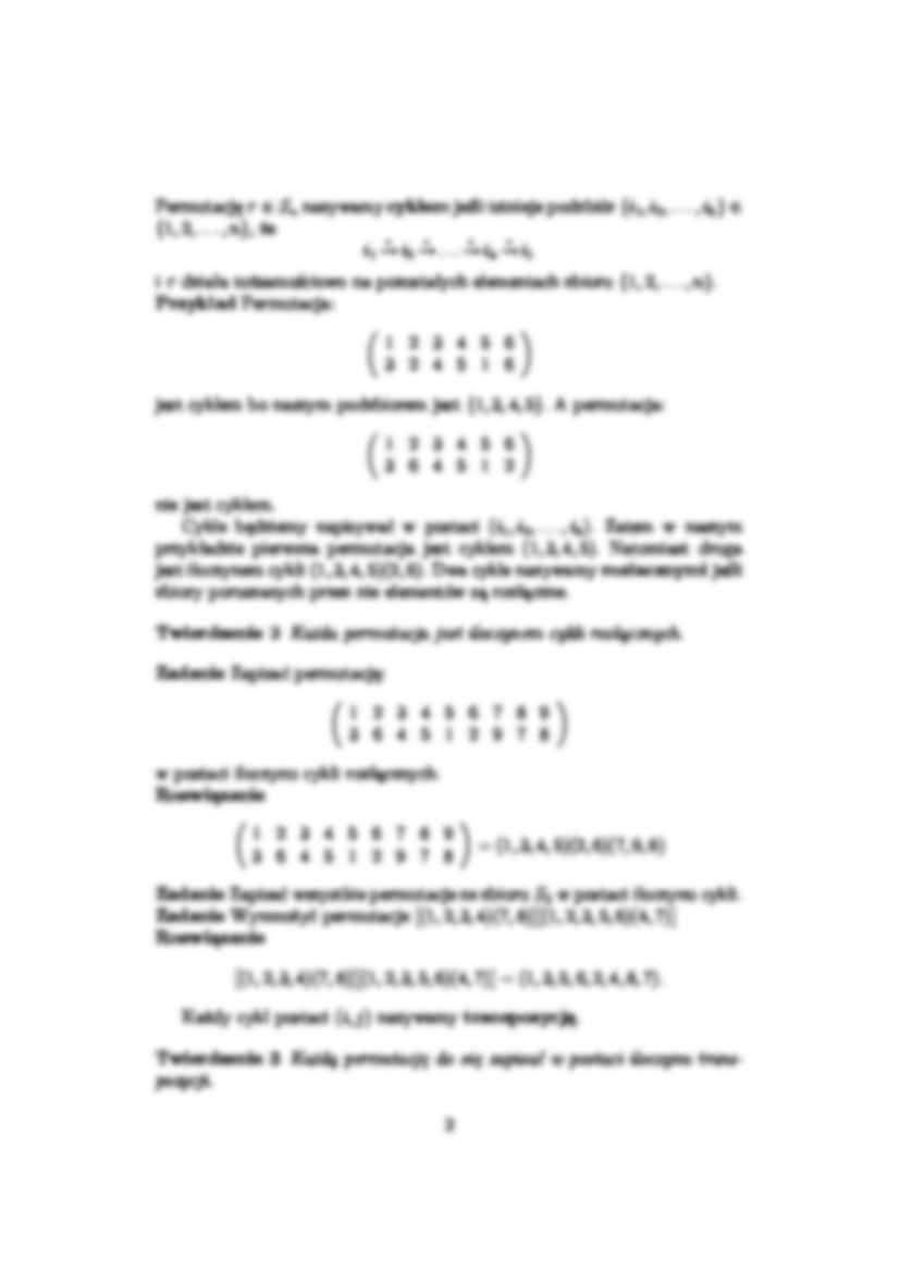 Permutacje 1 - algebra - strona 2
