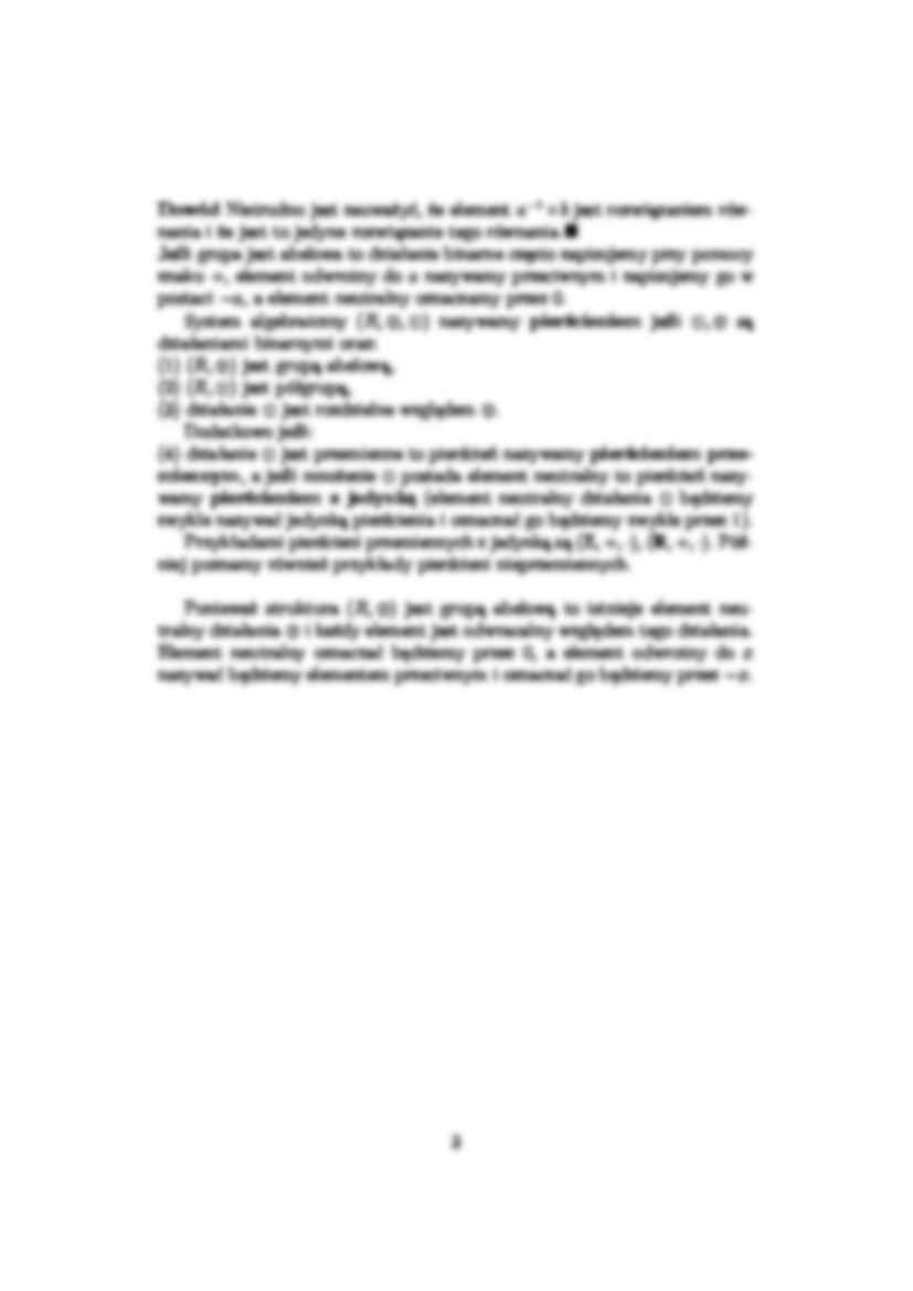 Struktury algebraiczne - algebra - strona 3