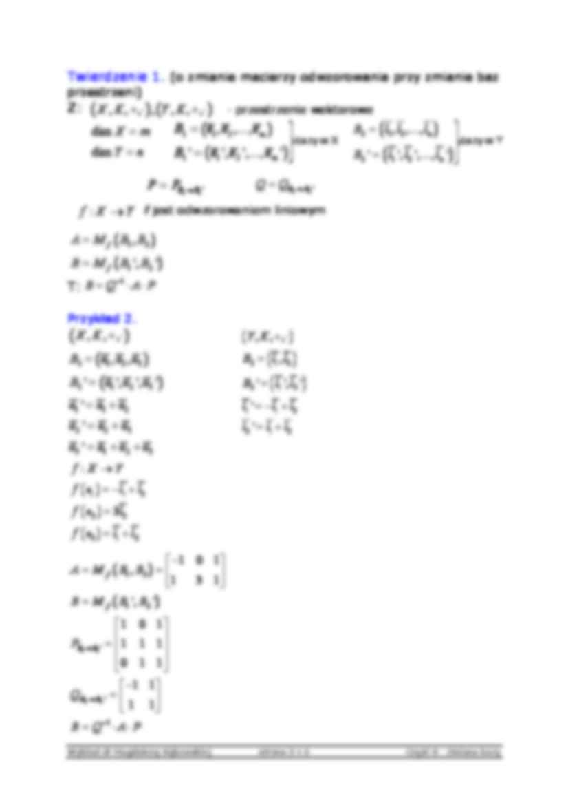 Zmiana bazy - algebra - strona 3