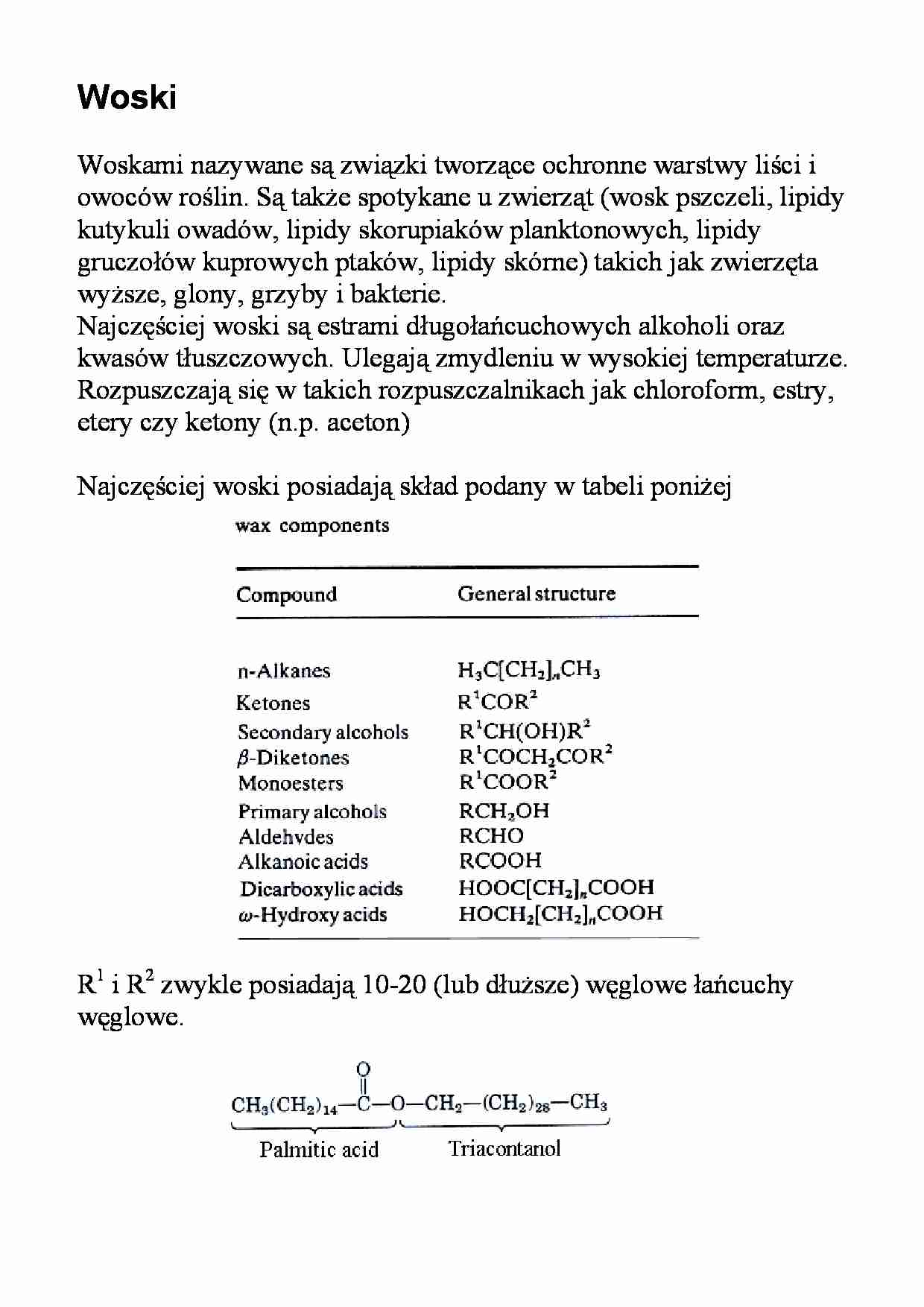 Lipidy - woski - strona 1