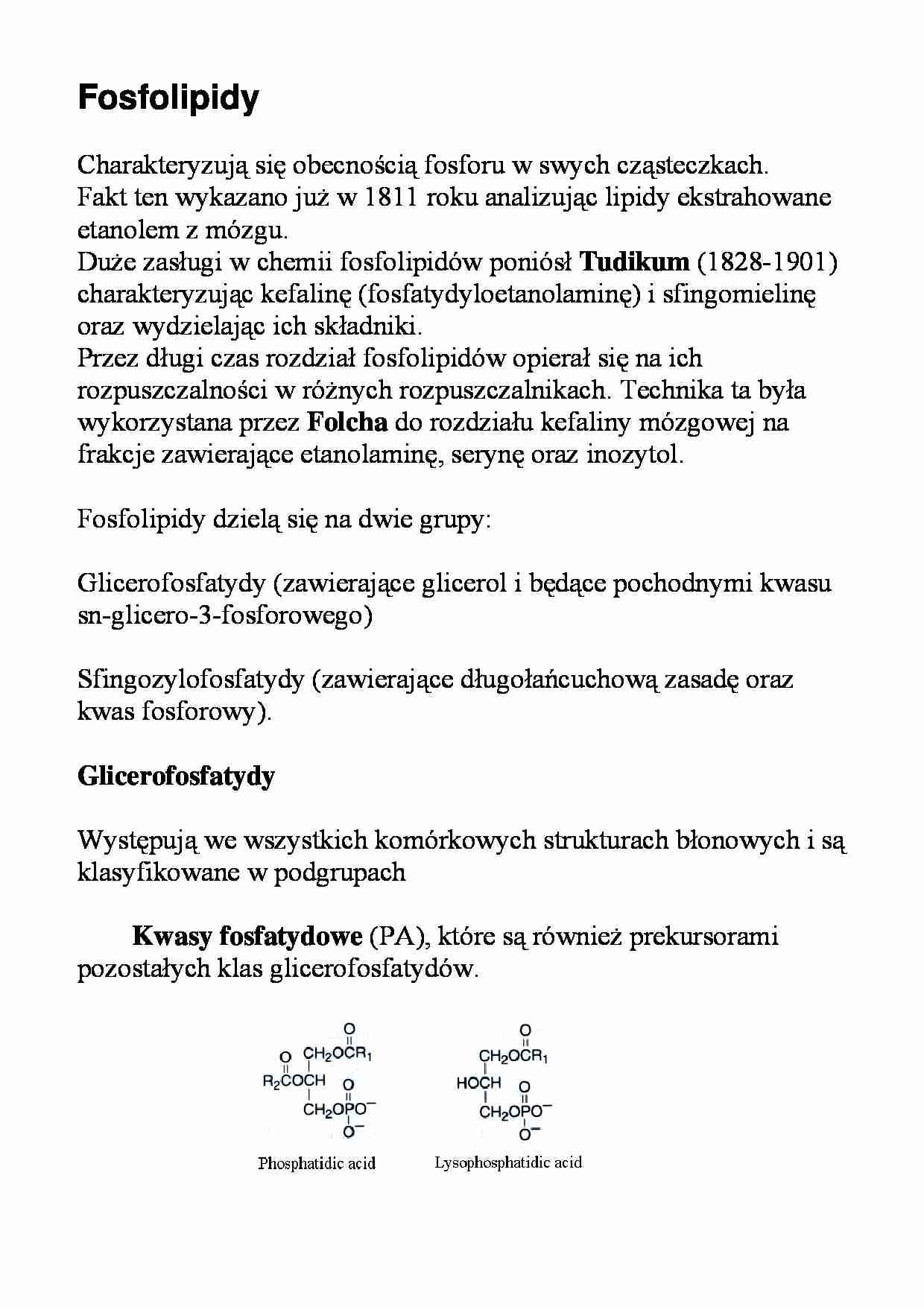 Lipidy - fosfolipidy - strona 1