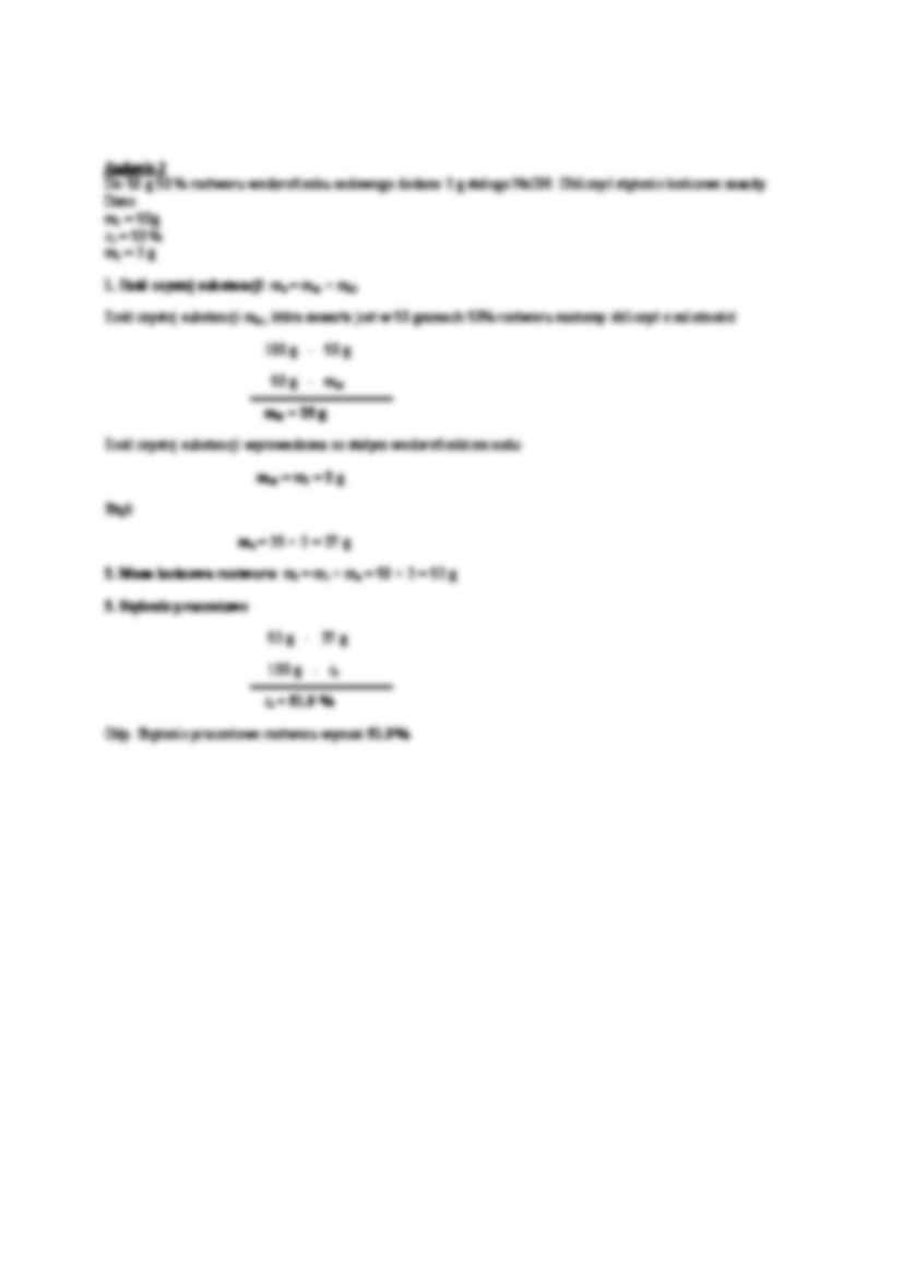 Stężenie procentowe - chemia analityczna - strona 2