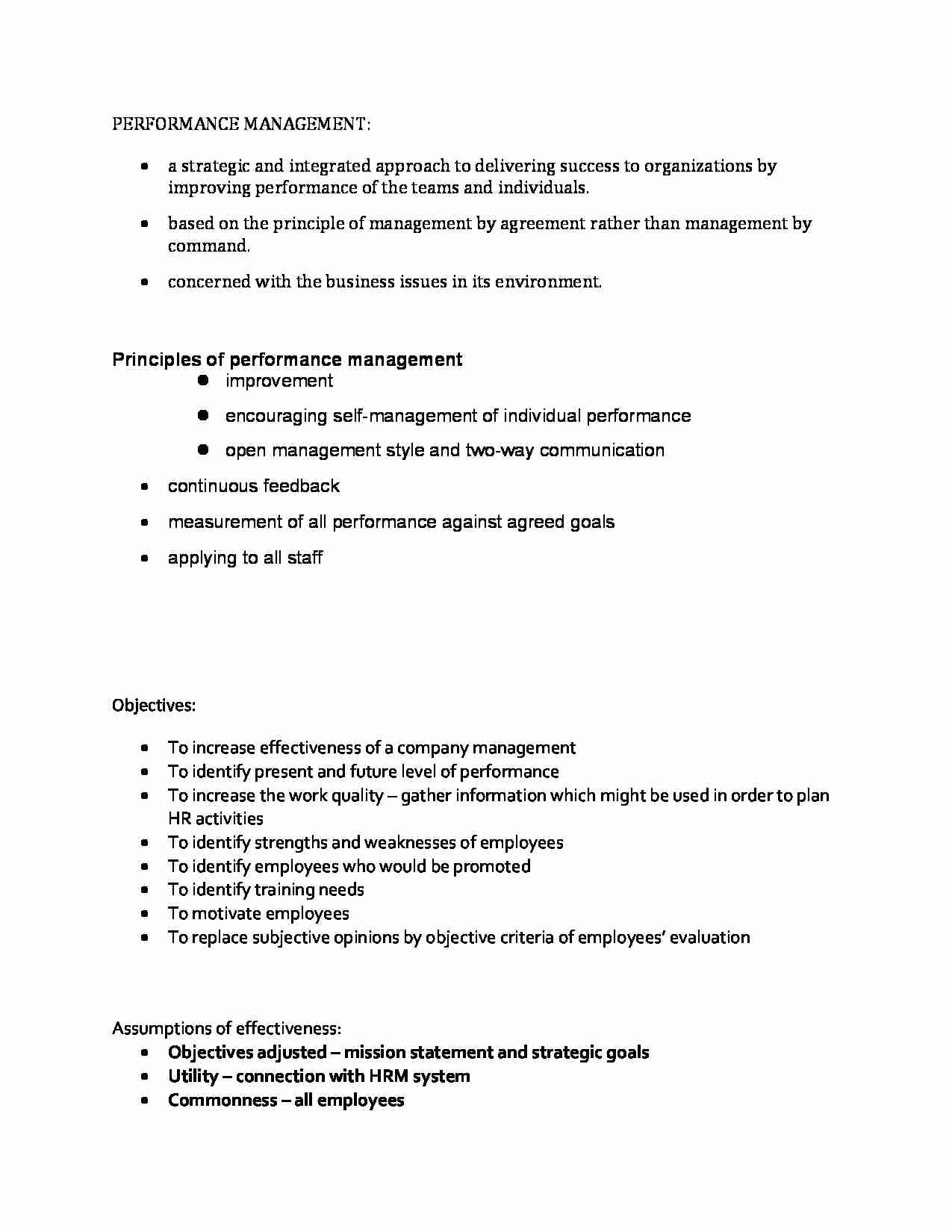 Performance Management - strona 1
