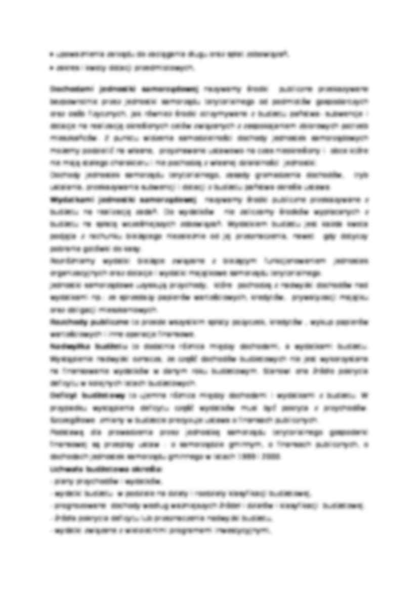 Budżet gminy - pojęcia - strona 2