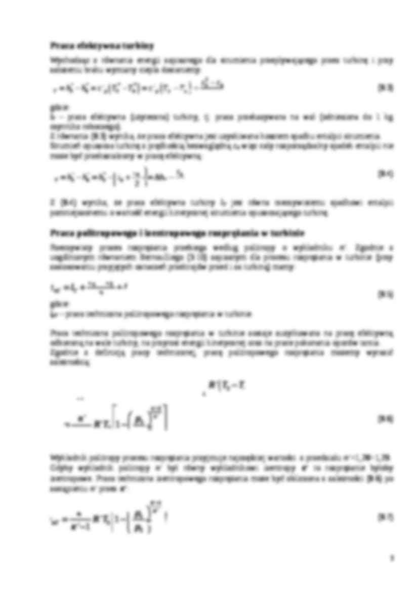 Termodynamika procesów rozprężania w turbinach - strona 3