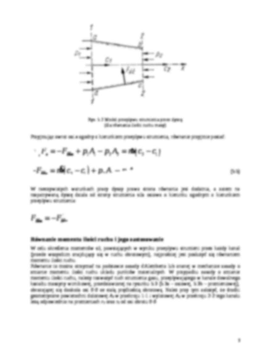 Równanie ilości ruchu strumienia - strona 3