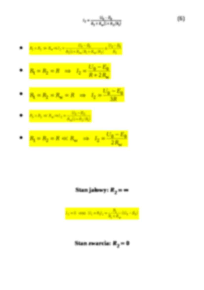 Przykład obliczania obwodu elektrycznego - strona 2