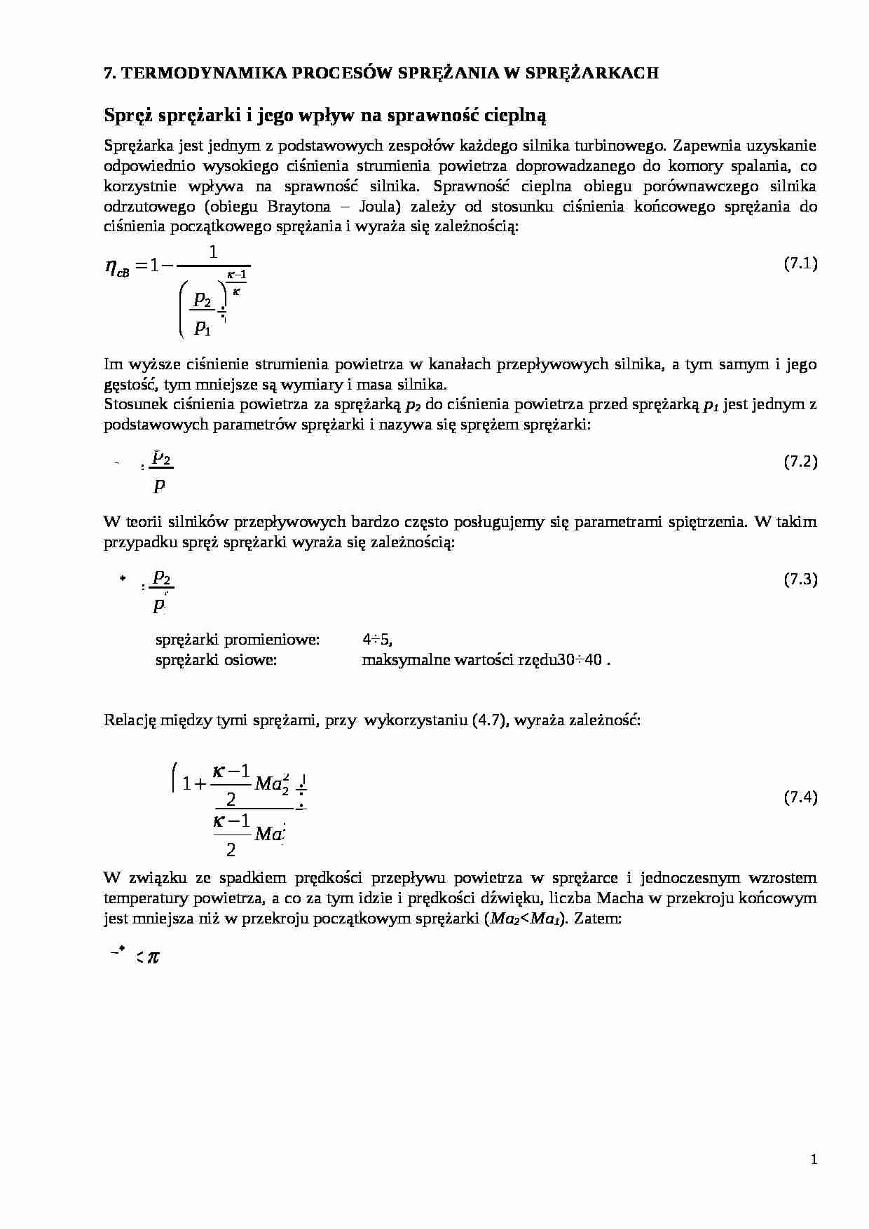 Termodynamika procesów sprężania - strona 1