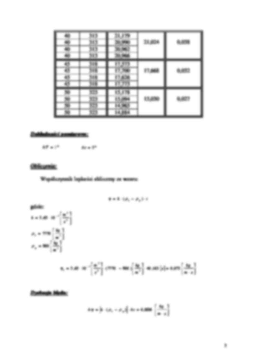 Badanie współczynnika lepkości za pomocą wiskozymetru - strona 3
