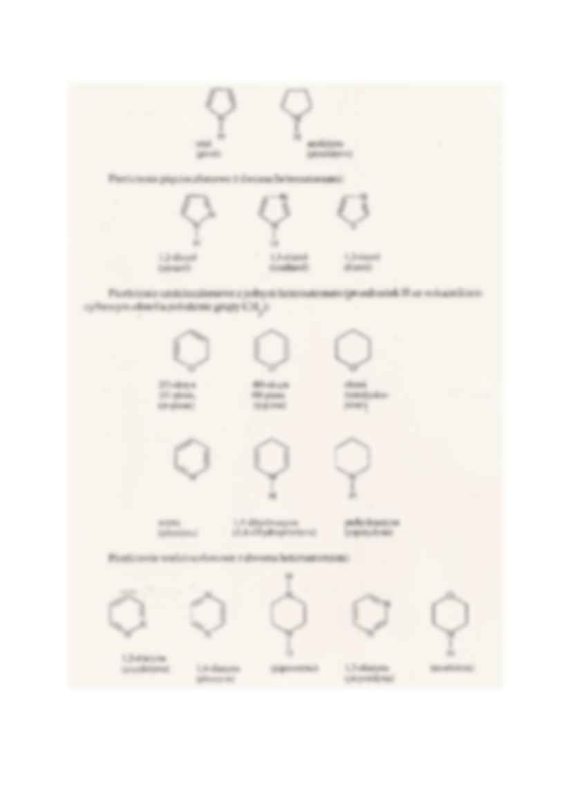 Struktury i nazwy wybranych związków heterocyklicznych - strona 2