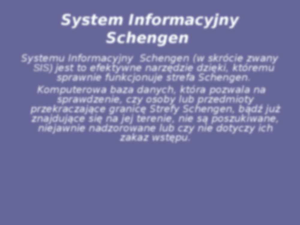 Systemy Informacyjne Schengen - strona 2