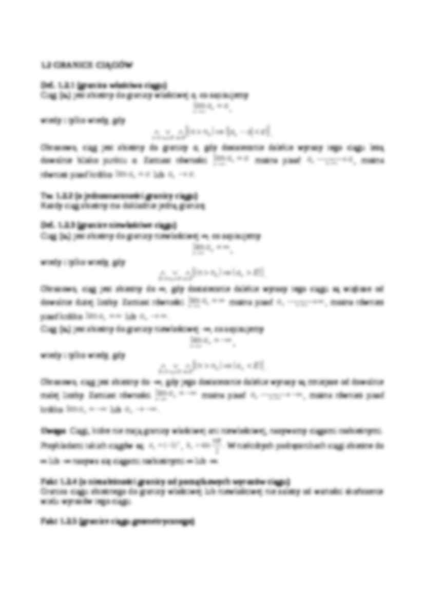 Analiza matematyczna - ciągi liczbowe - strona 2