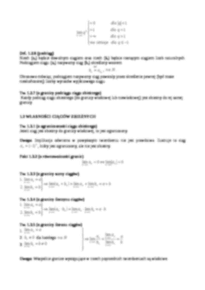 Analiza matematyczna - ciągi liczbowe - strona 3