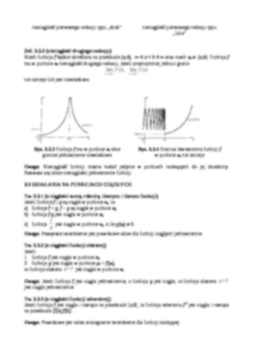Analiza matematyczna - funkcje ciągłe - strona 3