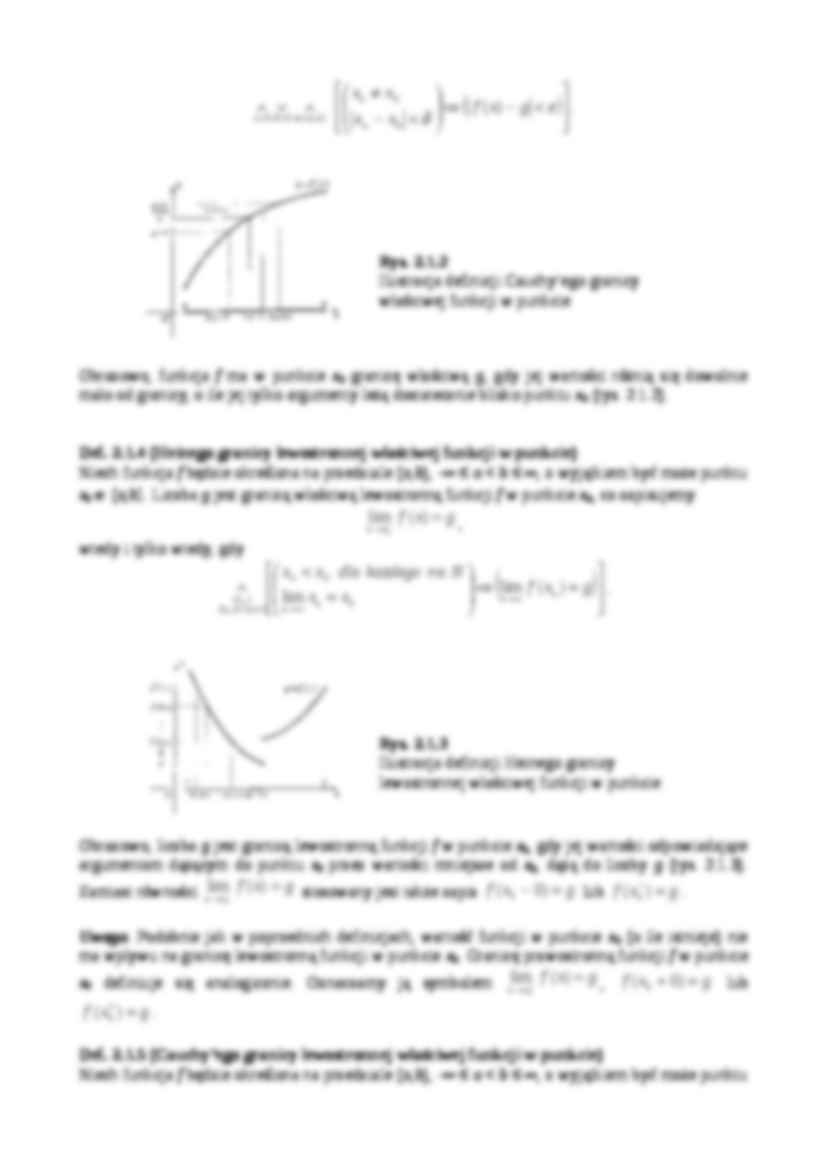 Analiza matematyczna - granice funkcji - strona 2