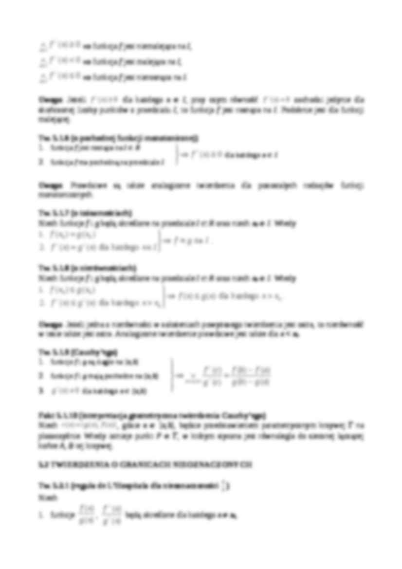 Twierdzenia o funkcjach różniczkowalnych - strona 2