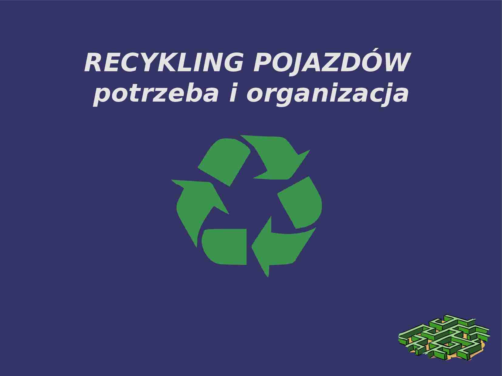 Ekologia - Recykling pojazdów - strona 1