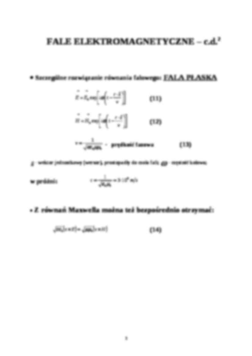Fale elektromagnetyczne - fizyka - Równania Maxwella - strona 3