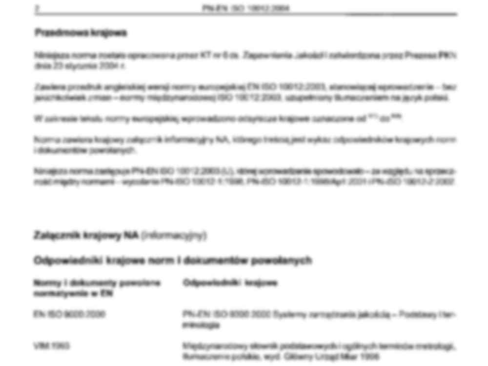 Polska norma EN ISO 10012 - strona 3