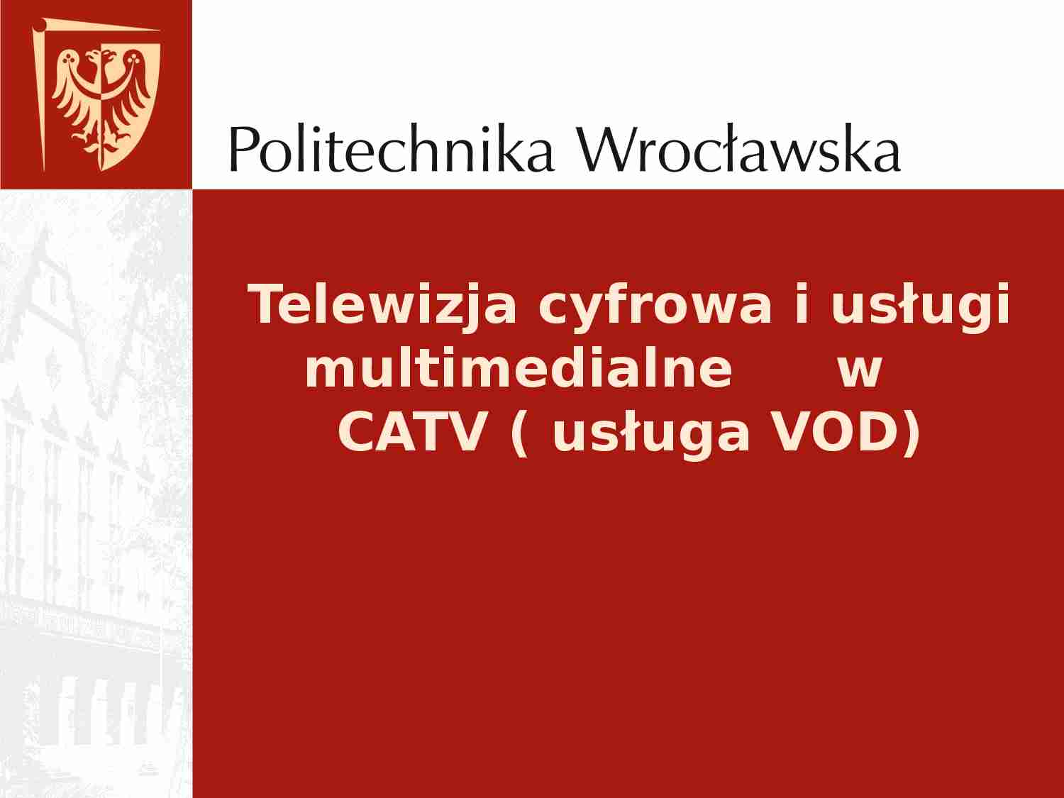 Telewizja kablowa - catv - strona 1