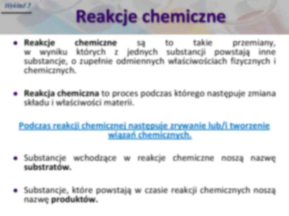 Reakcje chemiczne w chemii - strona 2