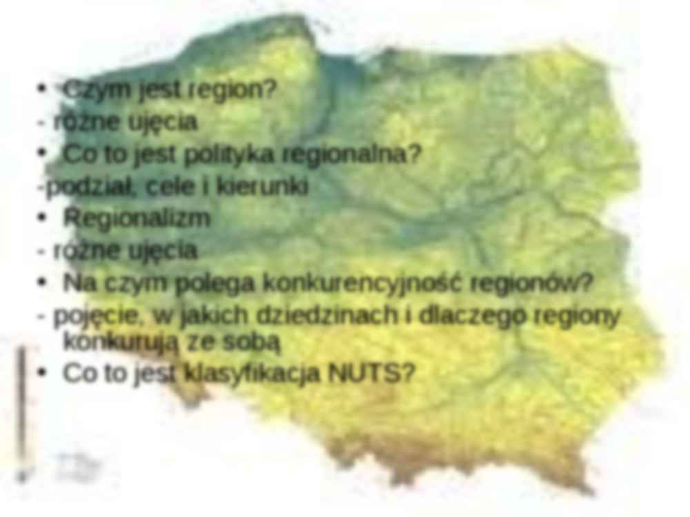 Znaczenie regionw jako jednostek terytorialnych - strona 2