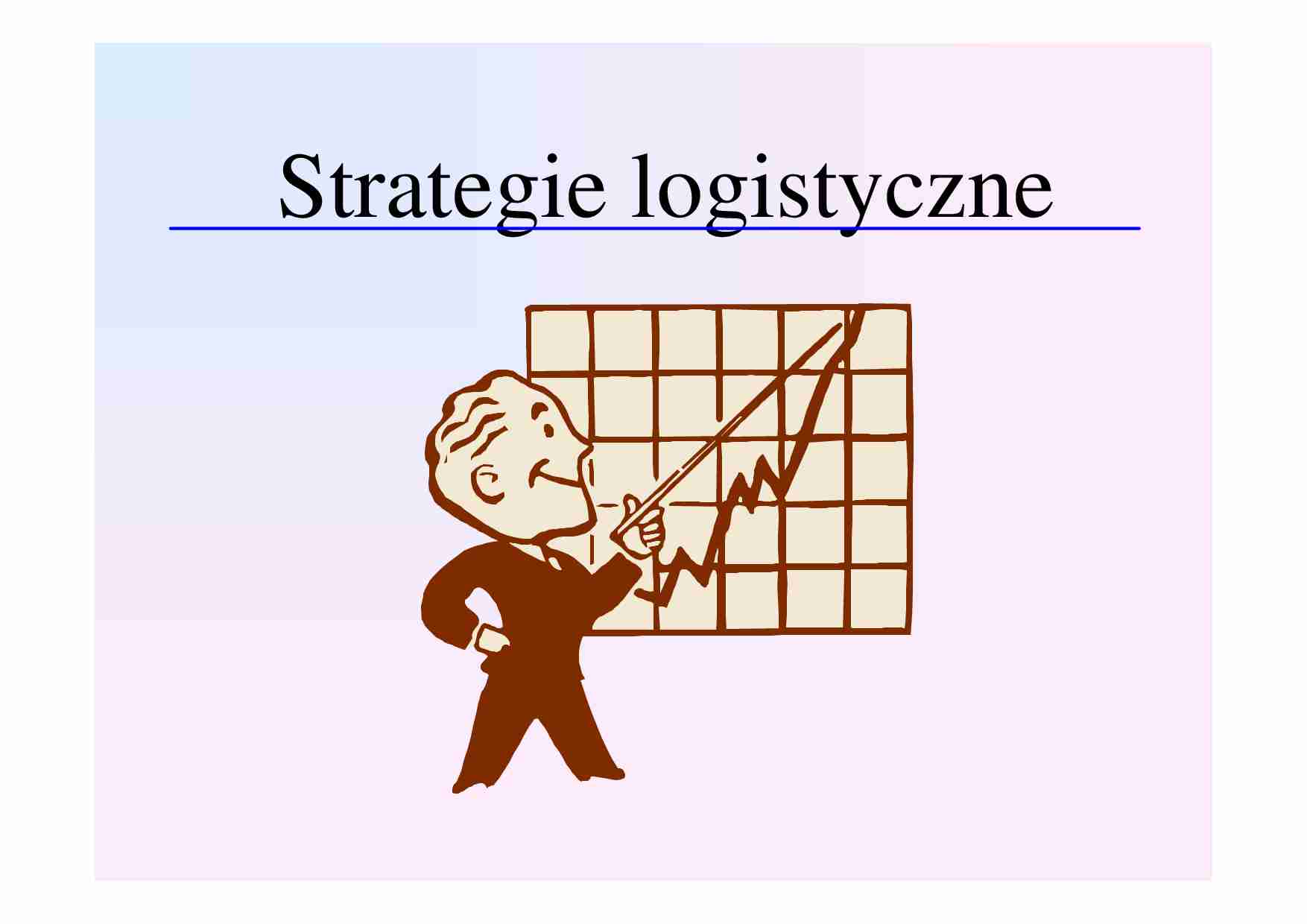 Wykład 1, strategie logistyczne - strona 1