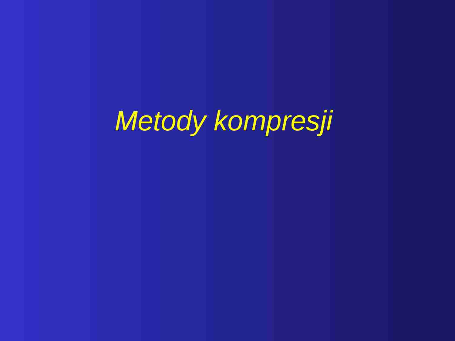 Metody kompresji - musicam - strona 1