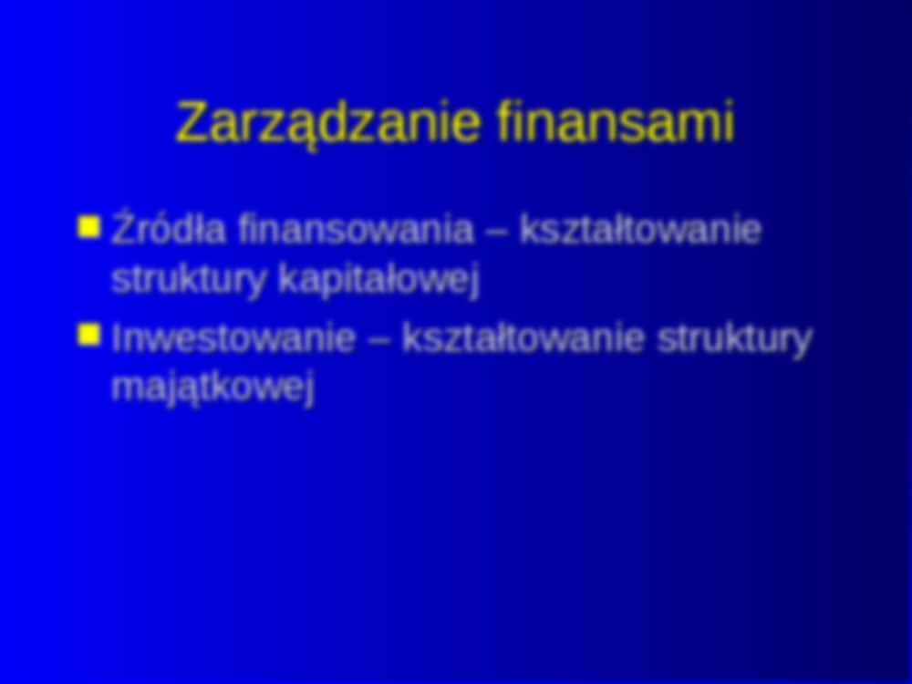 Zarządzanie finansami - wstęp - strona 2