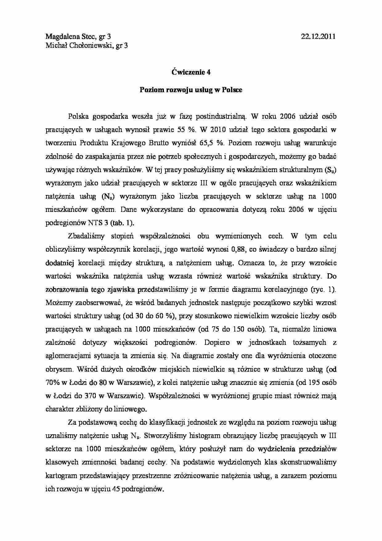 poziom rozwoju us_ug w Polsce - strona 1