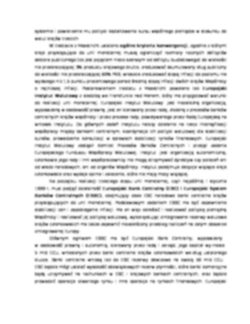 Dostosowanie polskiego systemu pieniężnego -euro - strona 2