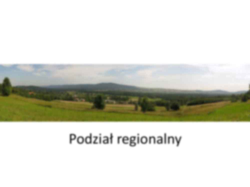 Góry świętokrzyskie - Rzeźba terenu -   Podział regionalny - strona 2