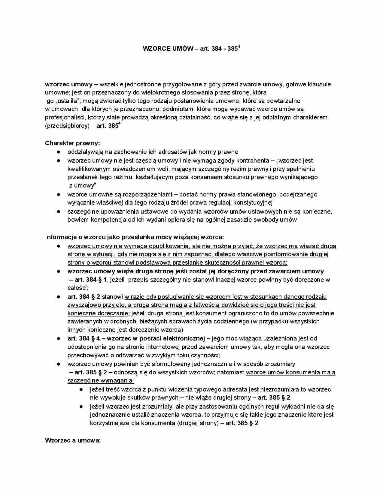 Wzorce umów - strona 1