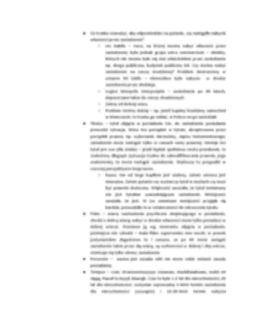 Posiadanie i prawo rzeczowe IV - strona 3