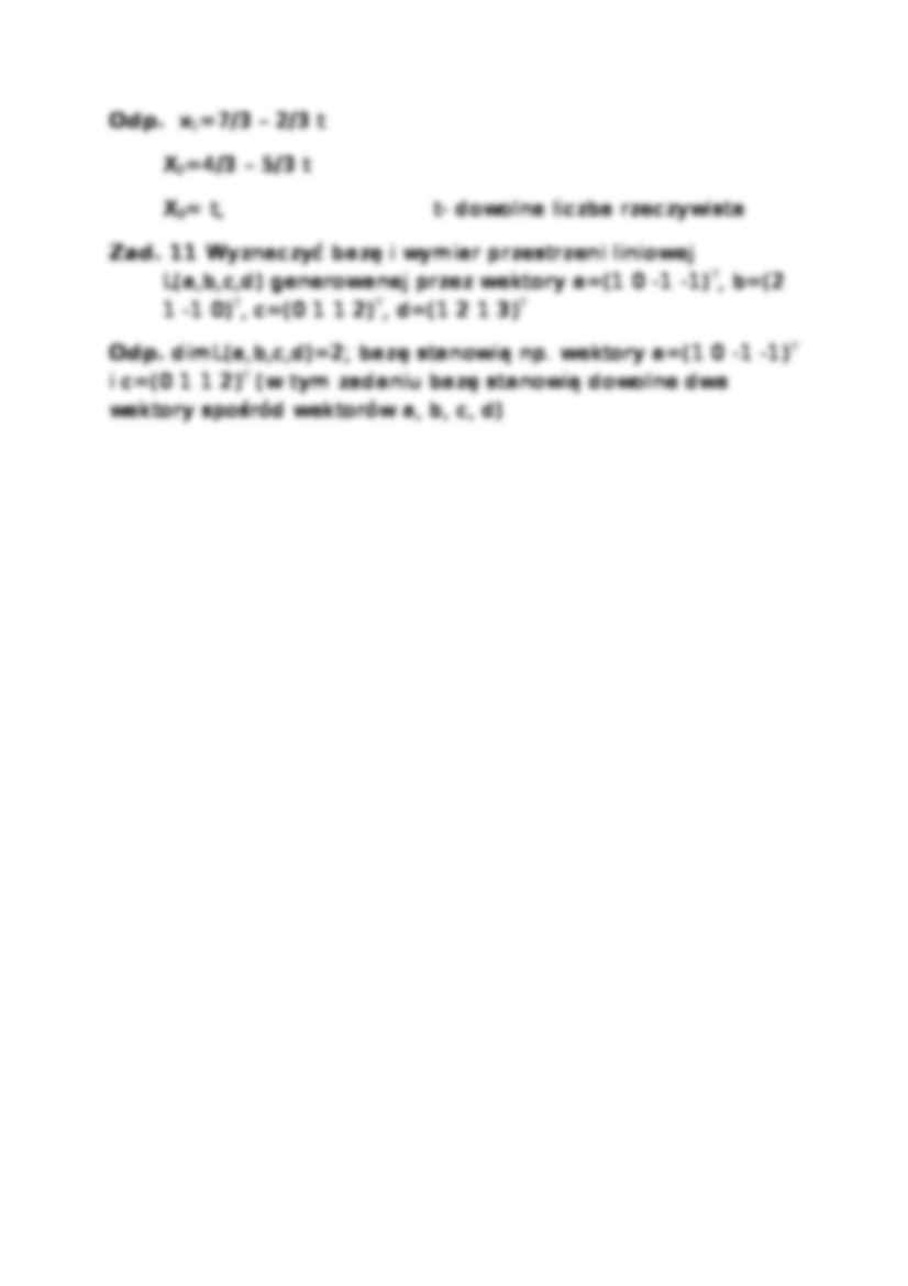 Zadania z algebry liniowej - strona 3