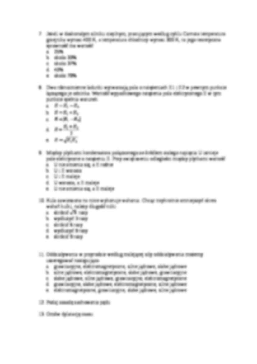 Egzamin z fizyki - pytania - strona 2