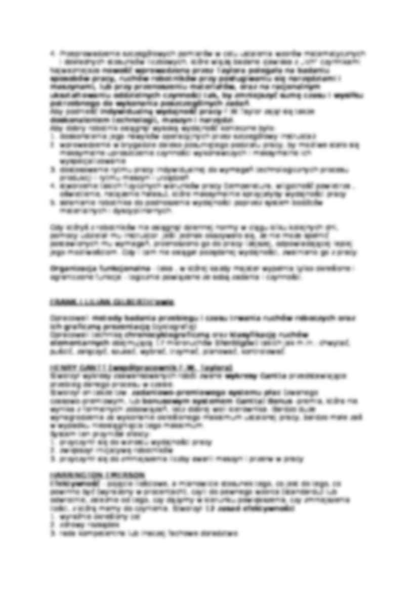 Prekursorzy zarządzania - Taylor - strona 2