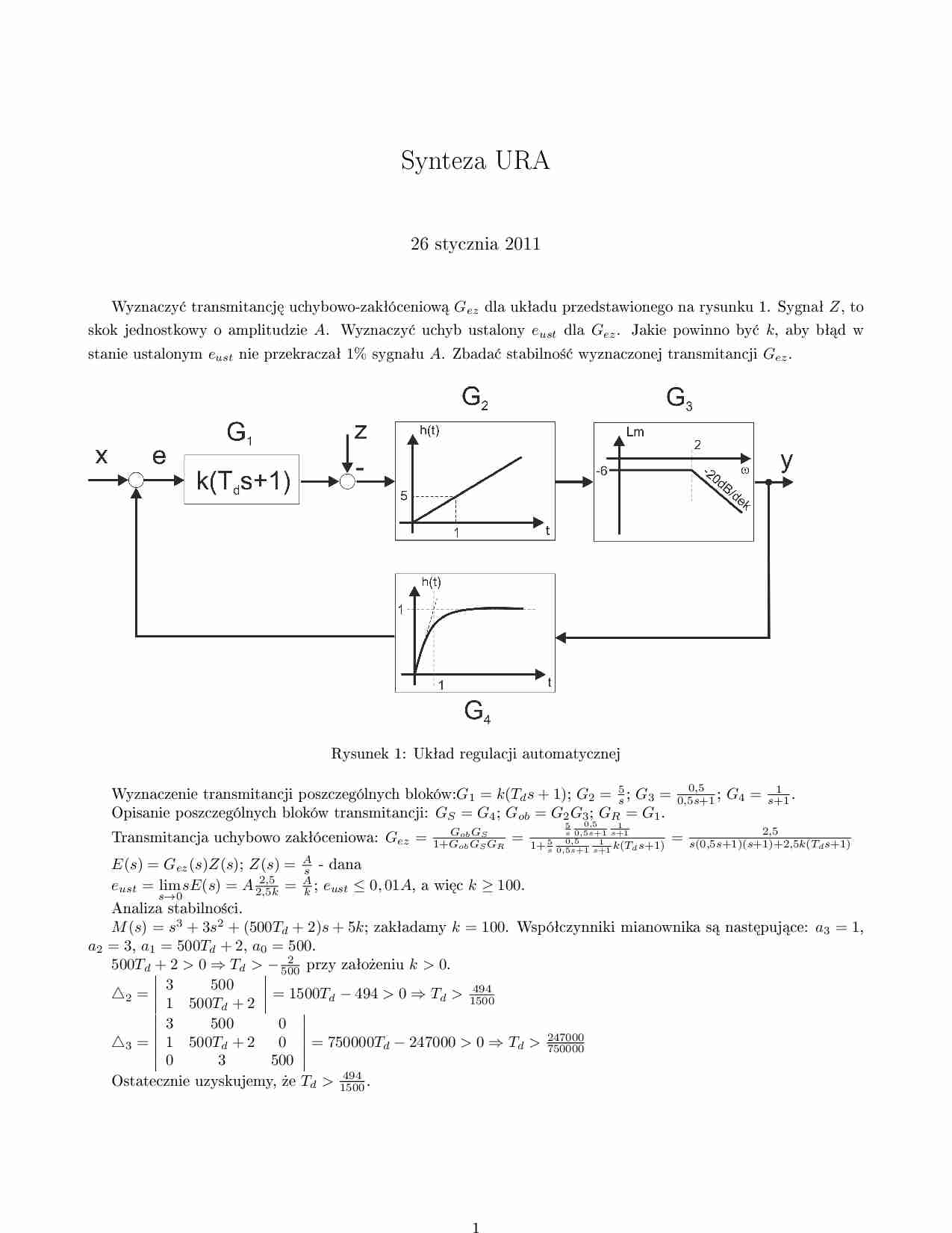 Synteza URA - strona 1