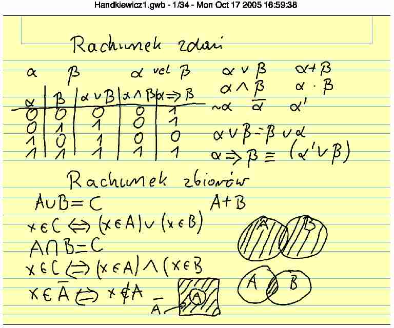Wykłady Z Logiki - Notatek.pl