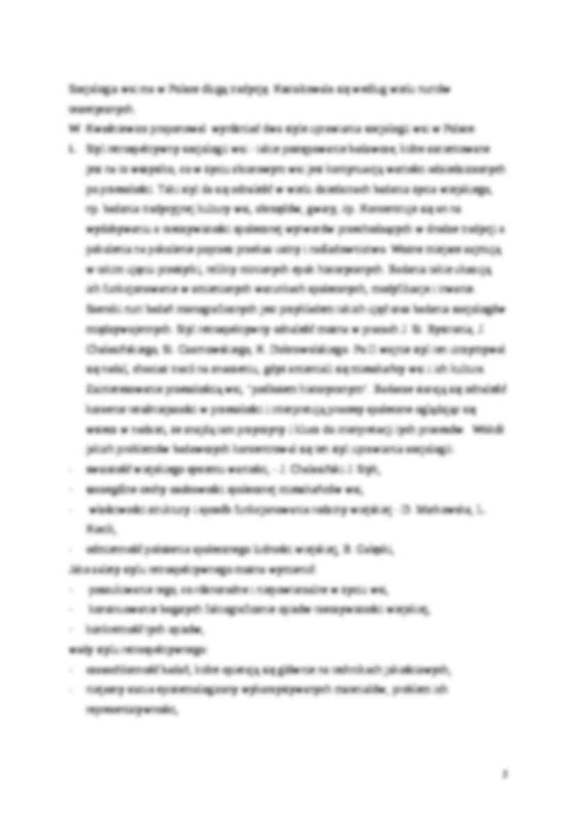 Socjologia wsi - wykład 1 i 2 - strona 2