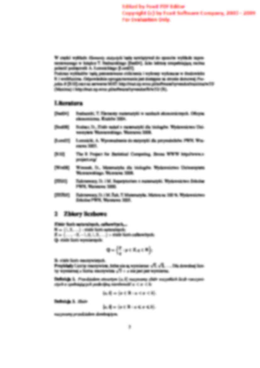 Matematyka - wykład 1: zbiory liczbowe i funkcje - strona 3