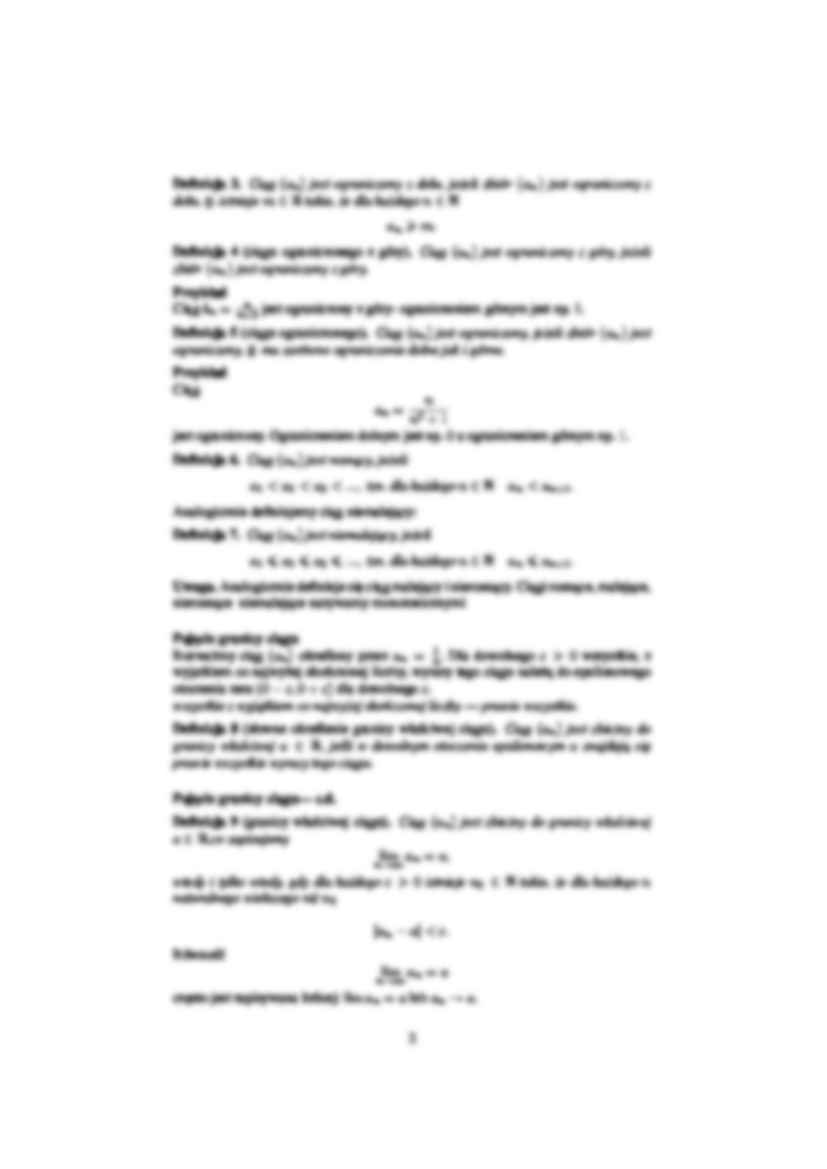 Matematyka - wykład 2: ciągi liczbowe - strona 2