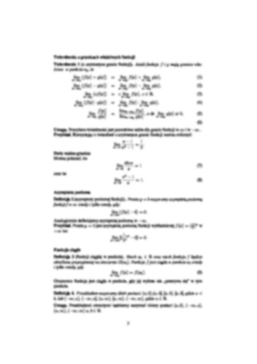 Matematyka - wykład 4: granica funkcji - strona 3