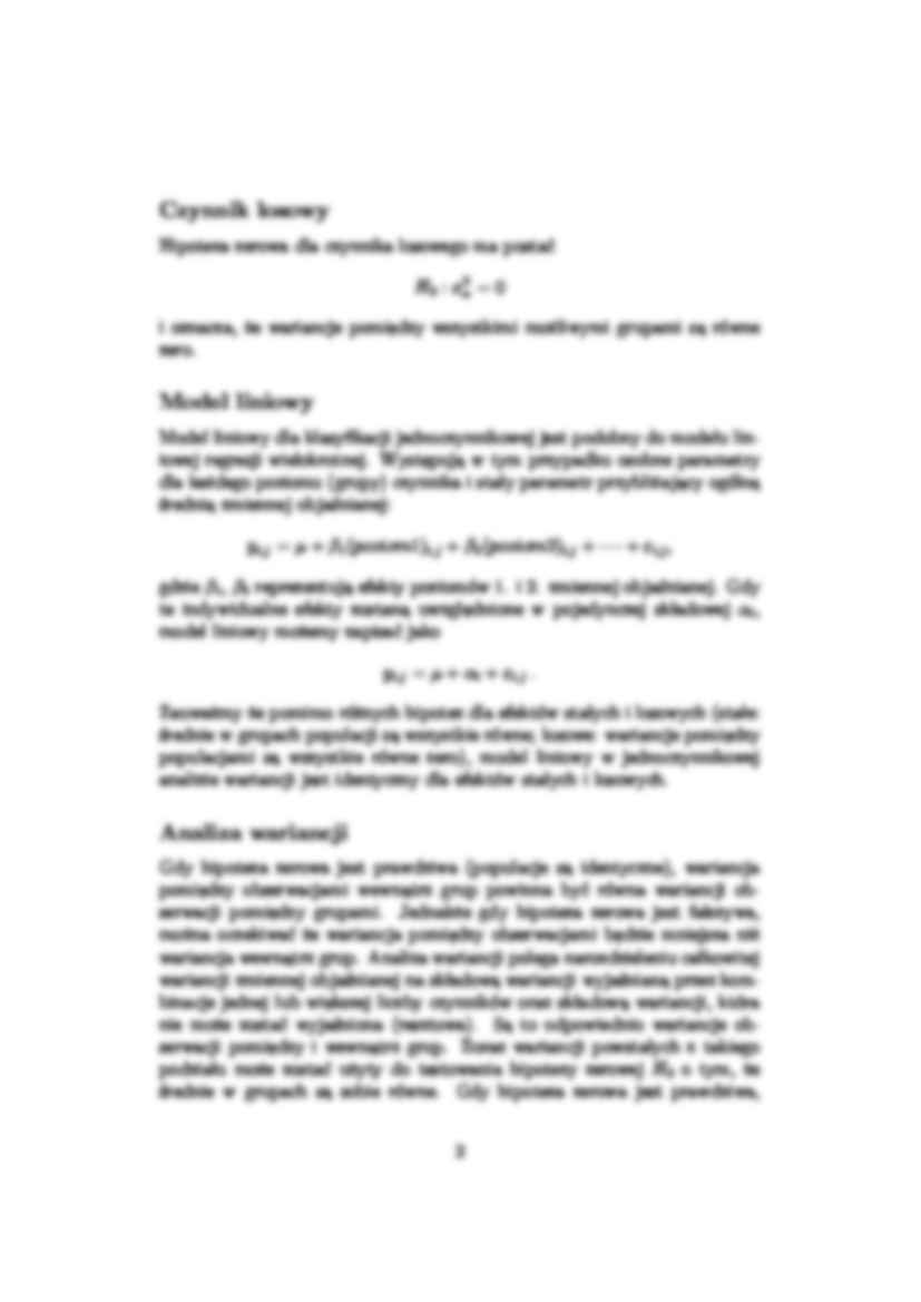 Analiza wariancji jednoczynnikowa Anova - strona 2