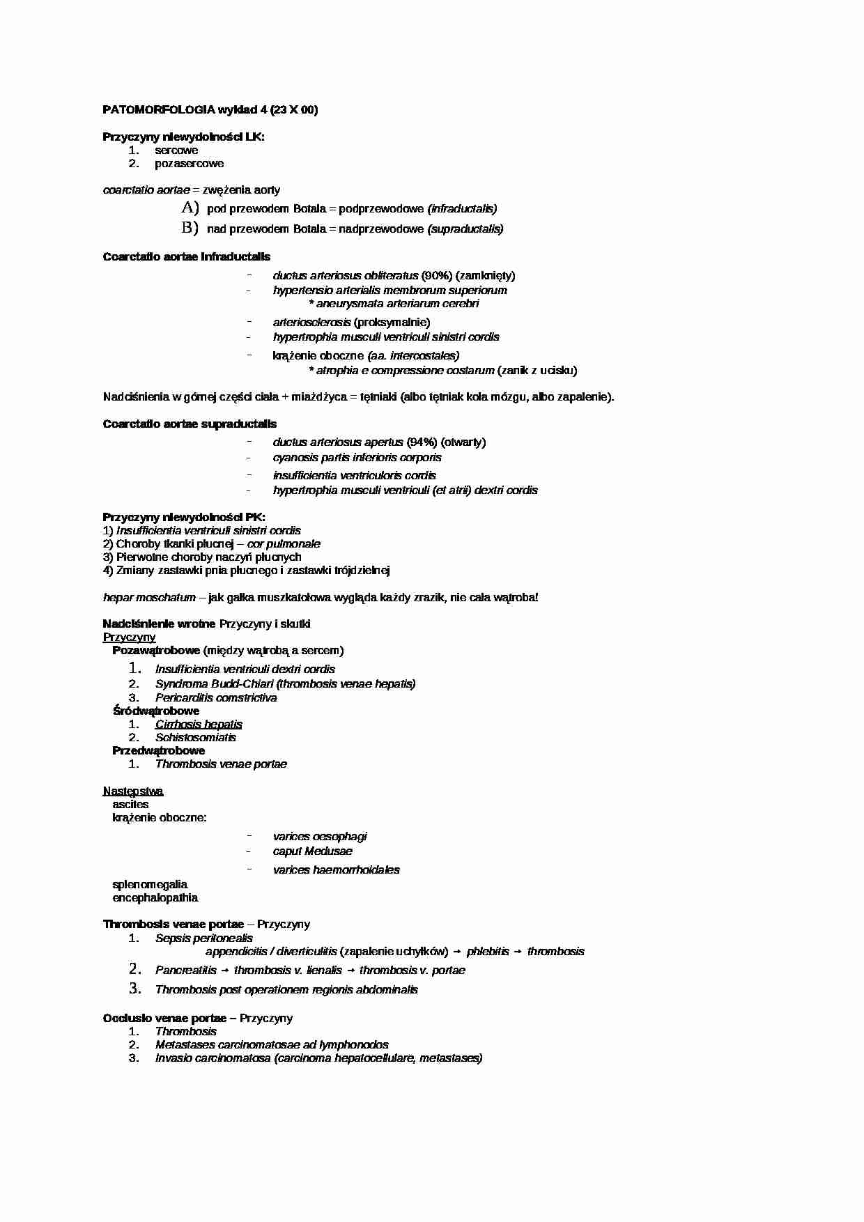 Patomorfologia - wykład 3 - strona 1