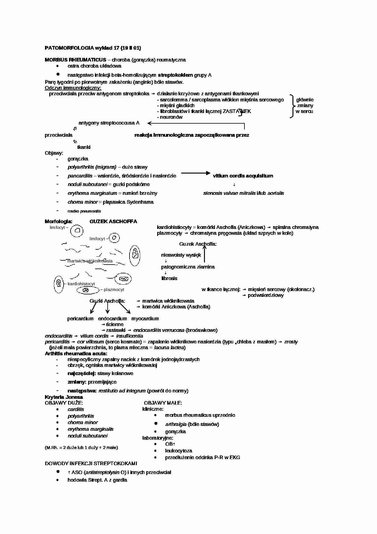 Patomorfologia - wykład 16 - strona 1